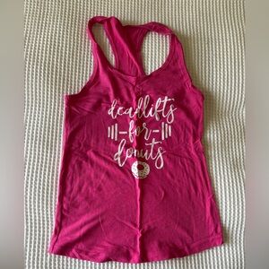 Deadlifts for donuts tank top